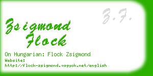 zsigmond flock business card